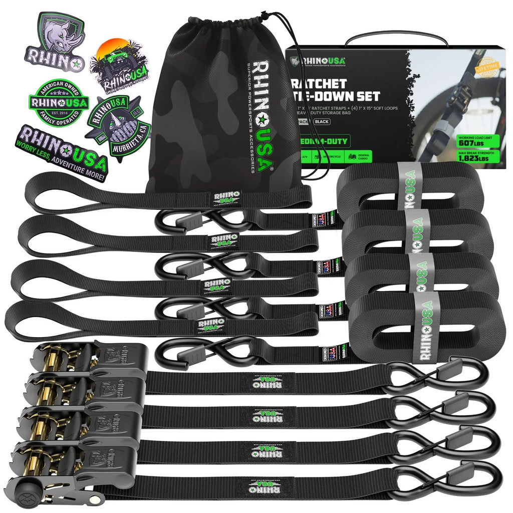 Rhino USA's 4pk Medium Duty Tie Downs